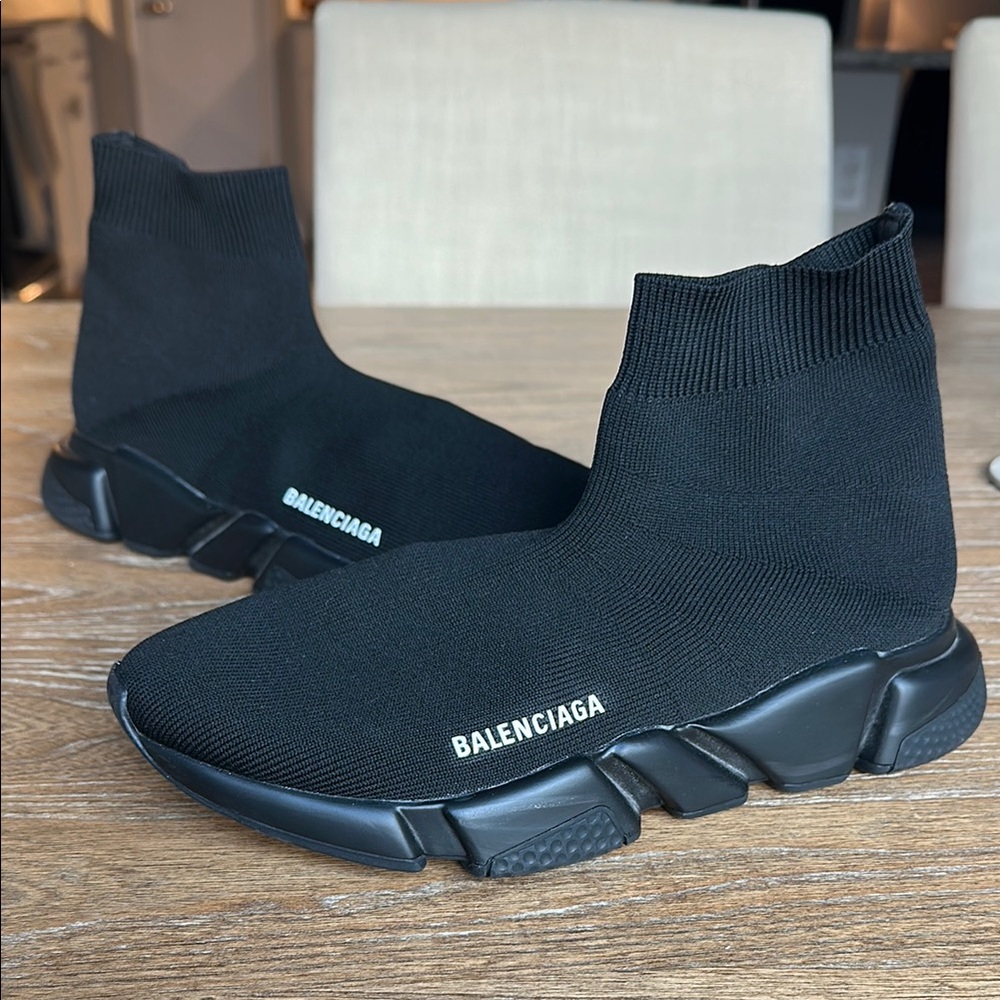 Balenciaga Black Speed Trainer Sneakers